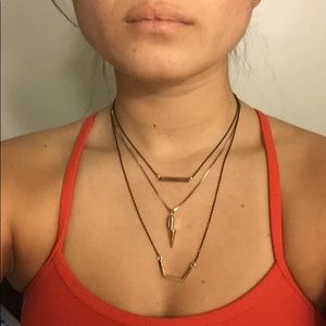 Triple layered necklace